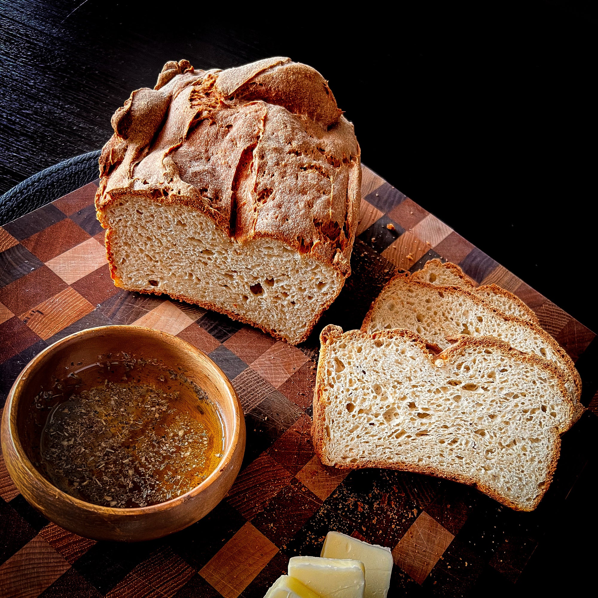 Freshly Baked Gluten Free White Bread Loaf